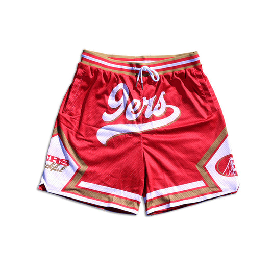 9ers Basketball style shorts - Red