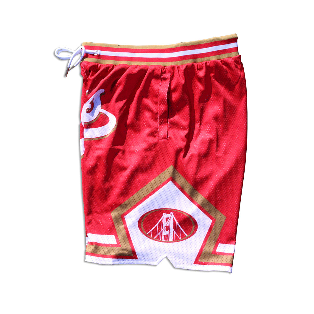 9ers Basketball style shorts - Red