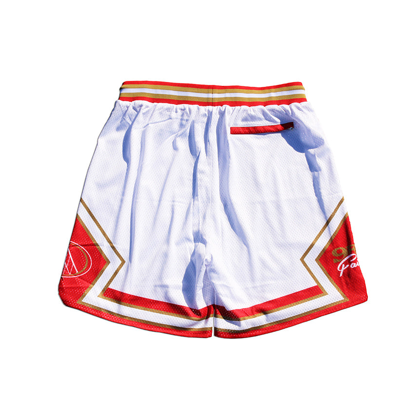 9ers Basketball style shorts - White